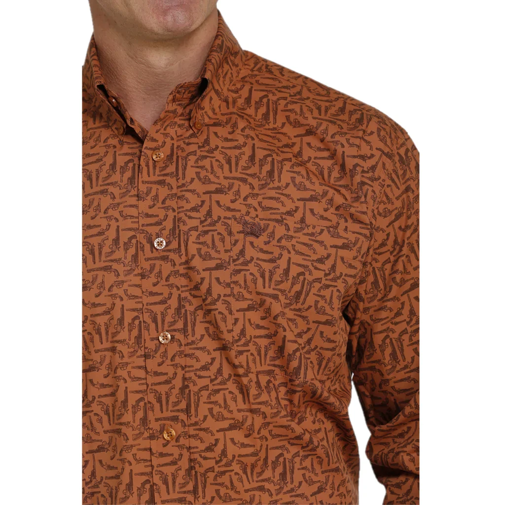 Men's Cinch Brown Button Down Shirt #MTW1105455 5 Men's Cinch Brown Button Down Shirt #MTW1105455 - Image 3