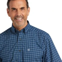 Men's Ariat Pro Series Kyree Stretch Classic Fit Button Down Shirt #10039749-C -Ariat Store 09b0be37d21c307d02fb43cac30d3544