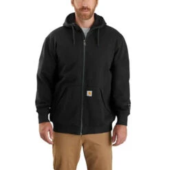 Men's Carhartt Rain Defender Loose Fit Midweight Thermal-Lined Full-Zip Sweatshirt #104078 13 Men's Carhartt Rain Defender Loose Fit Midweight Thermal-Lined Full-Zip Sweatshirt #104078 -Ariat Store 104078 001