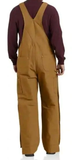 Men's Carhartt Loose Fit Firm Duck Insulated Bib Overall #104393 -Ariat Store 104393 2
