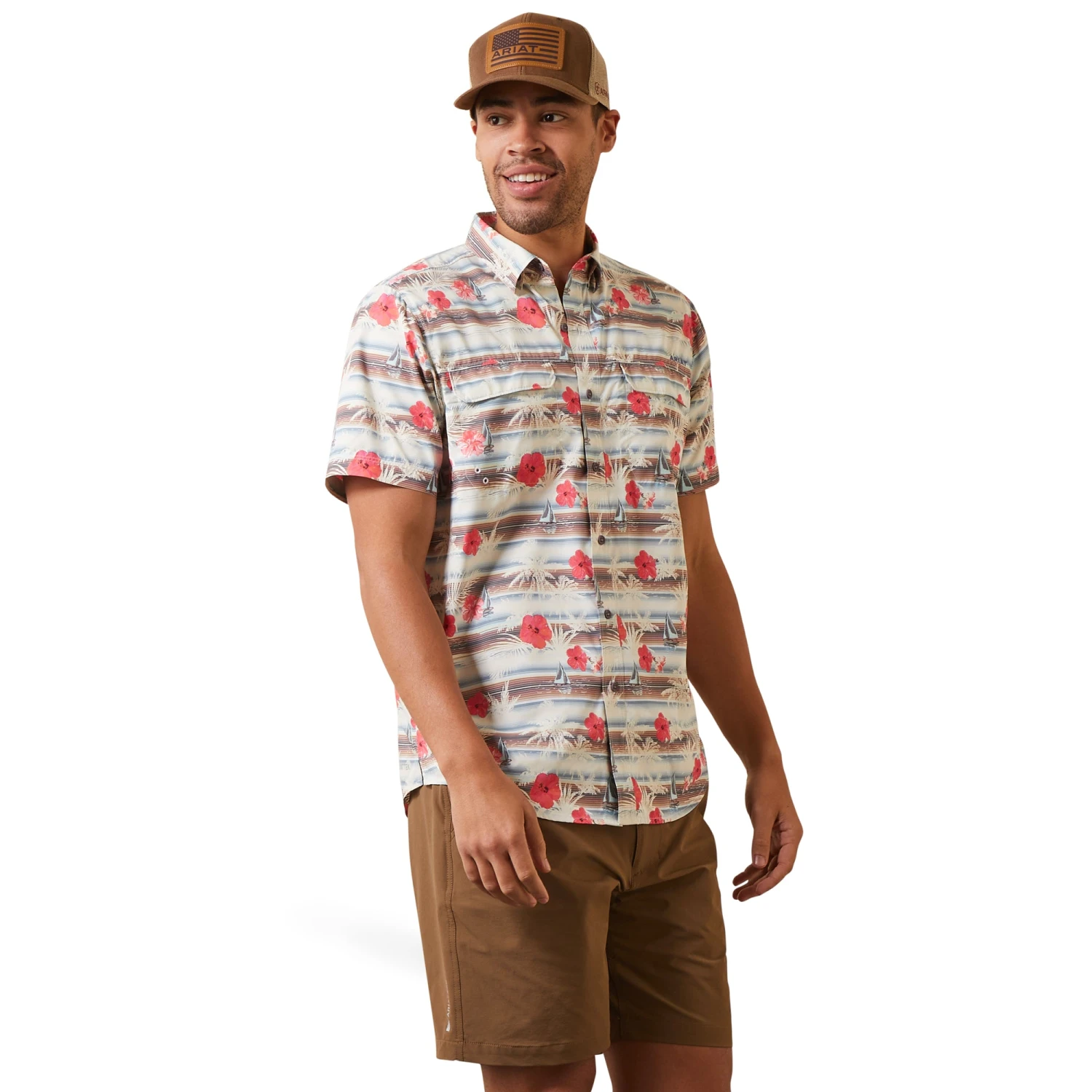 Men's Ariat VentTEK Outbound Fitted Button Down Shirt #10043429 3 Men's Ariat VentTEK Outbound Fitted Button Down Shirt #10043429