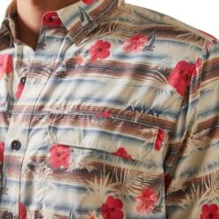Men's Ariat VentTEK Outbound Fitted Button Down Shirt #10043429 7 Men's Ariat VentTEK Outbound Fitted Button Down Shirt #10043429 -Ariat Store 161936bbaccd6a1f1052845b5772ed90