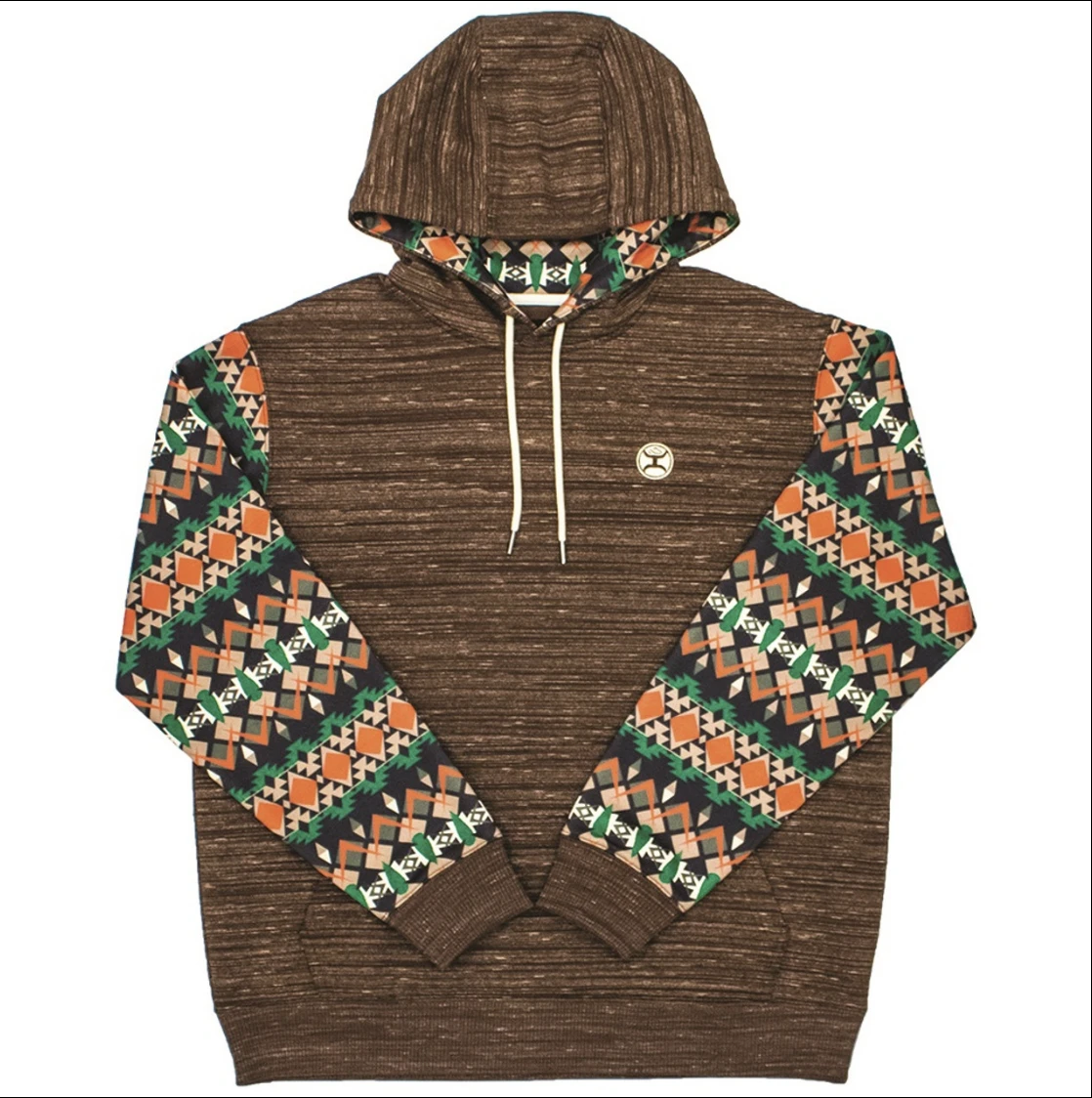 Men's Hooey Brown Aztec Hoodie #HH1192BR 3 Men's Hooey Brown Aztec Hoodie #HH1192BR