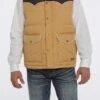 Men's Cinch Quilted Vest #MWV1578001GLD -Ariat Store 266120bbe2fbc5574d4670a32df610a7