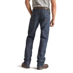 Men's Ariat M4 Low Rise Boot Cut Fire Resistant Jean #10012555 11 Men's Ariat M4 Low Rise Boot Cut Fire Resistant Jean #10012555 -Ariat Store 27066 10012555 back 1