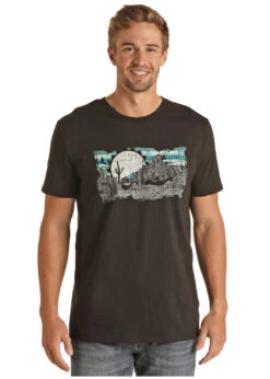 Men's Rock & Roll Cowboy T-Shirt #RRUT21R065