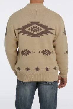 Men's Cinch 1/4 Zip Aztec Print Pullover Sweater #MWK1560002KHA -Ariat Store 3635004a6e010707a17418da635e81fa