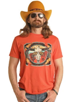 Men's Rock & Roll Cowboy T-Shirt #RRUT21R0J0-C