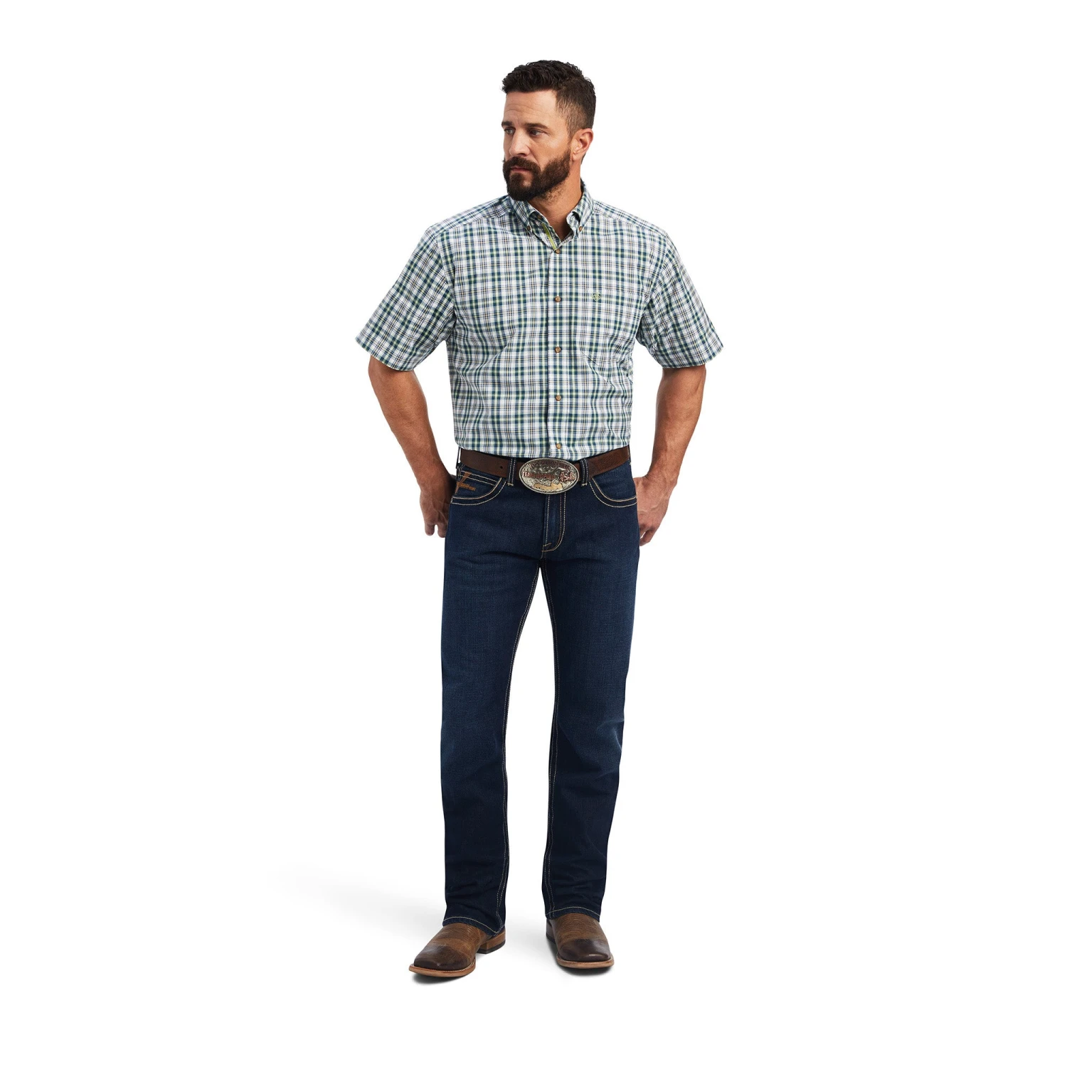 Men's Ariat Pro Series Tom Classic Fit Button Down Shirt #10039763 4 Men's Ariat Pro Series Tom Classic Fit Button Down Shirt #10039763 - Image 2