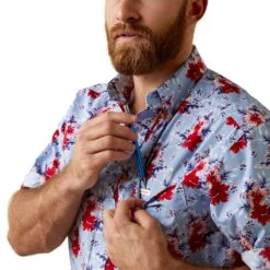 Men's Ariat Jeremiah Classic Fit Button Down Shirt #10044899 -Ariat Store 4c62e7d7d3ee56581ecc1cd6f4e99703