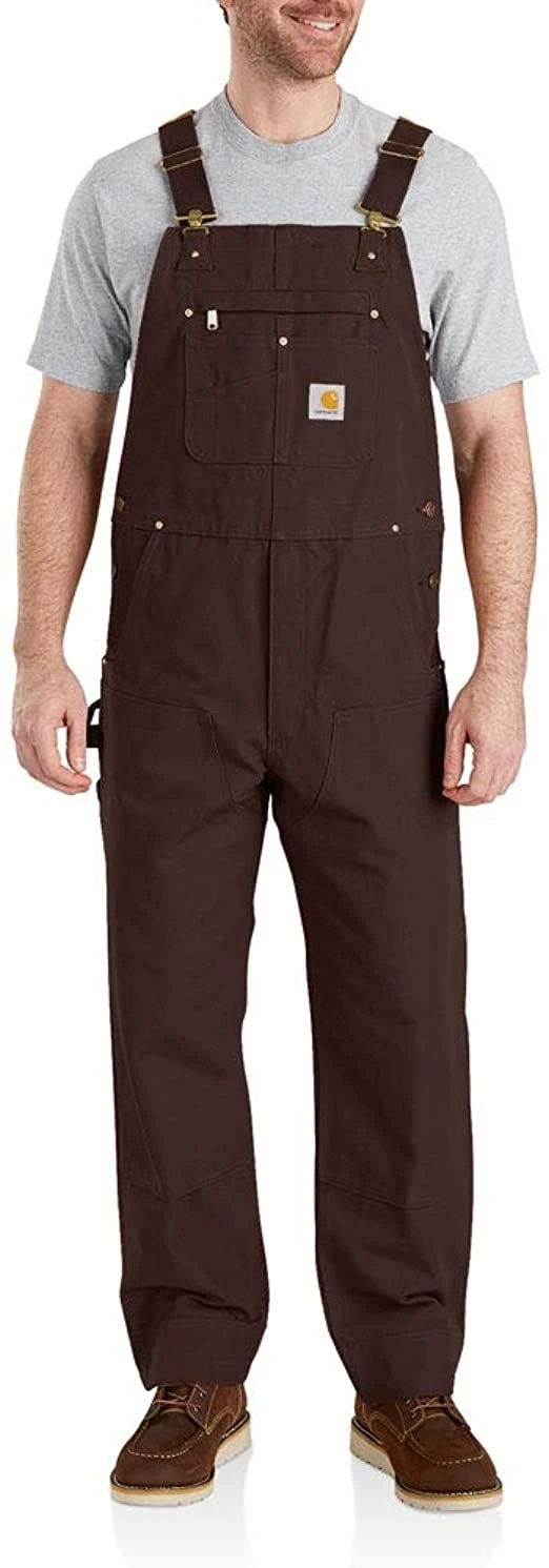 Men's Carhartt Relaxed Fit Duck Bib Overall #102776-DKB 4 Men's Carhartt Relaxed Fit Duck Bib Overall #102776-DKB - Image 2