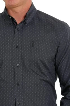 Men's Cinch Navy Button Down Shirt #MTW1347065NAV -Ariat Store 5aad28a6d2b2f7d43c20c49da413e894