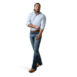 Men's Ariat Solid Slub Classic Fit Button Down Shirt #10045025 -Ariat Store 6c95c05cb70eb504f16295fdad201c90