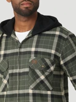 Men's Wrangler Riggs Hooded Flannel Jacket #112317238X -Ariat Store 6f0fbbaaebfdfaaea707a7ac8cf4f662