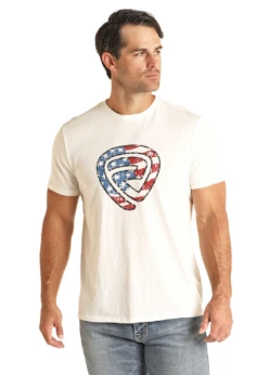 Men’s Rock & Roll Cowboy T-Shirt #RRUT21R1C4