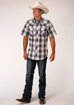 Men's Roper Snap Front Shirt #03-002-0062-4030BR-C -Ariat Store 7f9f415bd44efbcc2fcdd8043443f951