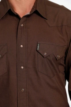 Men's Cinch Brown Snap Front Shirt #MTW1301061 -Ariat Store 807b6a101faf4652197265c604aefd2b
