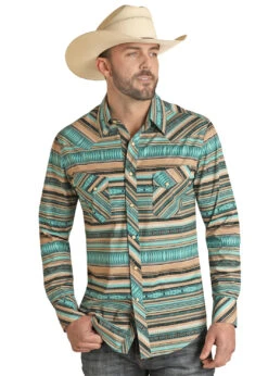 Men's Rock & Roll Cowboy Snap Front Shirt #RRMSOSR0PZ