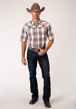 Men's Roper Snap Front Shirt #03-002-0278-4050 -Ariat Store 914b024ee09b9d36970f678a8b3e81cb