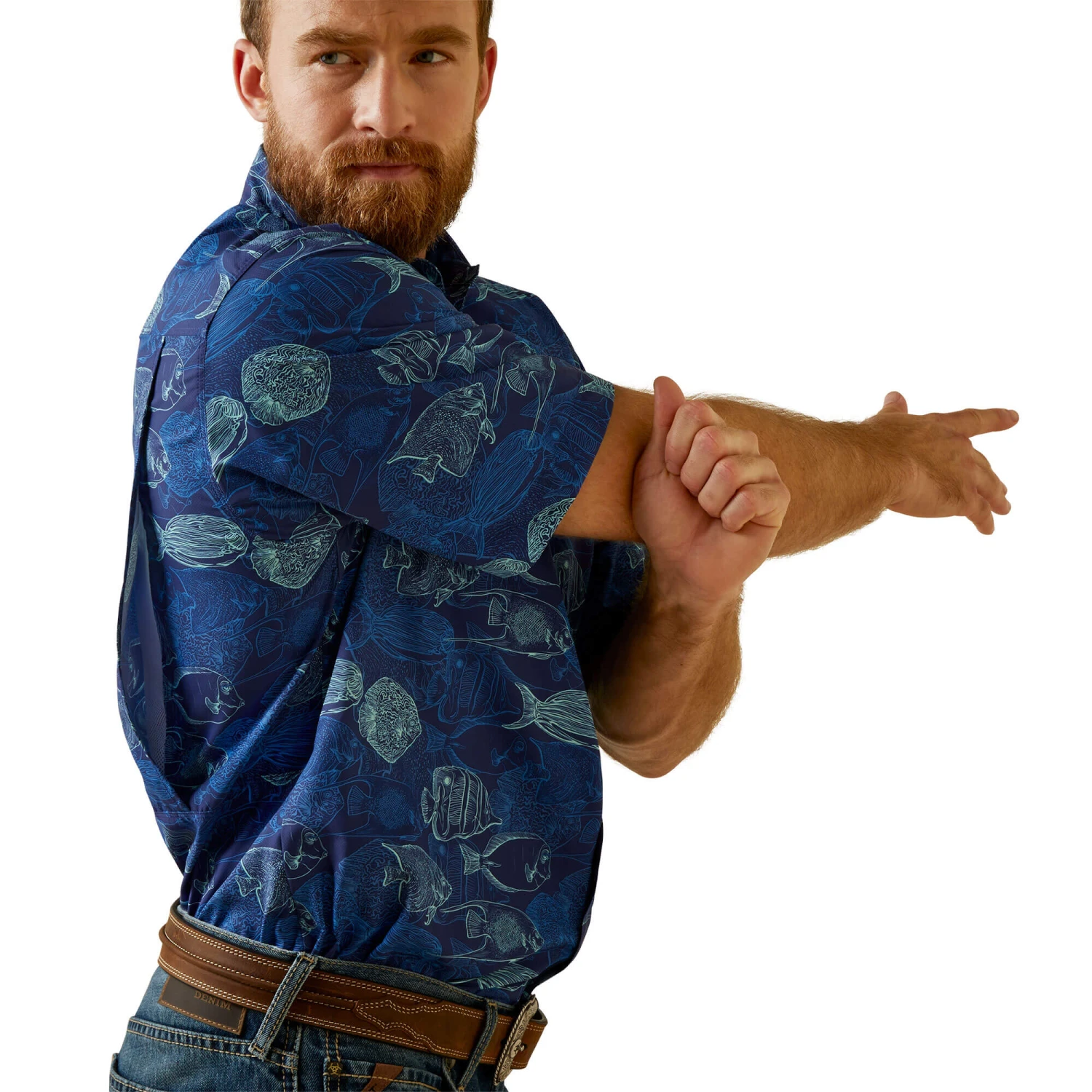 Men's Ariat VentTEK Outbound Classic Fit Button Down Shirt #10045023 5 Men's Ariat VentTEK Outbound Classic Fit Button Down Shirt #10045023 - Image 3