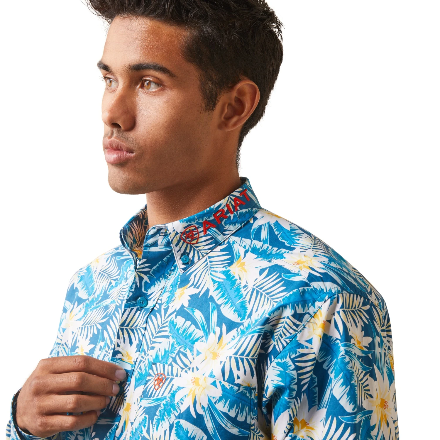 Men's Ariat Team Spencer Classic Fit Button Down Shirt #10043695X 4 Men's Ariat Team Spencer Classic Fit Button Down Shirt #10043695X - Image 3