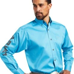 Men's Ariat Team Logo Twill Classic Fit Button Down Shirt #10040657 -Ariat Store 9cd9e072286f2af0d63dff893ef4e0e4