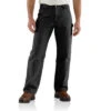 Men's Carhartt Dungaree Flannel Lined Work Pant #B111BLK -Ariat Store B111BLK