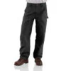 Men's Carhartt Double Front Work Dunagree Pant #B136BLK -Ariat Store B136BLK