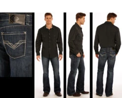 Men's Rock & Roll Cowboy Pistol Jean #M0P9488-C