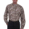 Men's Scully Button Down Shirt #RW290BRN-C 1 Men's Scully Button Down Shirt #RW290BRN-C -Ariat Store RW290 BRN preview