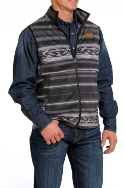 Men's Cinch Black Polar Vest #MWV1585002BLK -Ariat Store a6f9bd16854c6477d291730a70ca948f