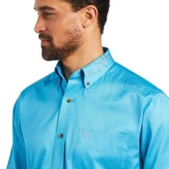 Men's Ariat Team Logo Twill Classic Fit Button Down Shirt #10040657 -Ariat Store af454ba3f78f72e9d25fc0366930a822