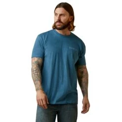 Men's Ariat Blue American Flag T-Shirt #10045279 -Ariat Store af8b8df4097e00b450dfedcb7ed6dace
