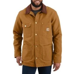 Men's Carhartt Loose Fit Firm Duck Blanket-Lined Chore Coat #103825 5 Men's Carhartt Loose Fit Firm Duck Blanket-Lined Chore Coat #103825 -Ariat Store afd706490414b6b7c28bc07b5e149f49