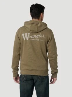 Men's Wrangler Logo Zip Hoodie #112324810 -Ariat Store b230cf9e830671796e11e270c213612f