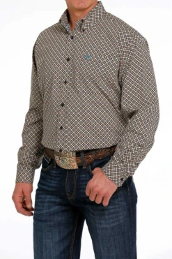 Men's Cinch Pattern Button Down Shirt #MTW1105471