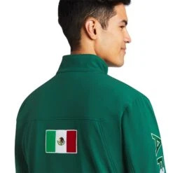Men's Ariat New Team Softshell MEXICO Jacket #10039459-C -Ariat Store c43fdae68454bfd00f016f7977edfc28