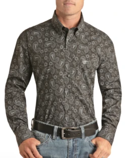 Men's Rock & Roll Cowboy Button Down Shirt #RRMSODR0QK
