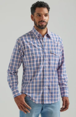 Men's Wrangler Wrinkle Resist Snap Front Shirt #112324686
