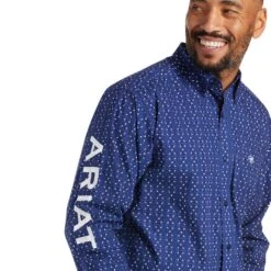 Men's Ariat Blue Team Wolf Button Down Long Sleeve #10038089-C 8 Men's Ariat Blue Team Wolf Button Down Long Sleeve #10038089-C -Ariat Store d56eb9a9fcfd6915601e02895dbfa8d1