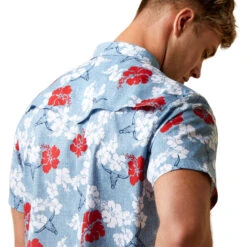 Men's Ariat VentTEK Western Aloha Fitted Button Down Shirt #10044015 -Ariat Store db5e64a22f40533edb7f98a5dac43b71