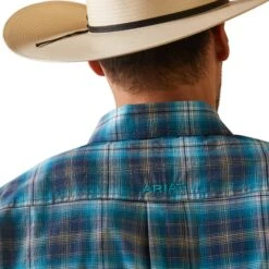 Men's Ariat Kenneth Plaid Button Down Shirt #10043645 8 Men's Ariat Kenneth Plaid Button Down Shirt #10043645 -Ariat Store e6d8891be16a8e5176724d9459d4c3e2