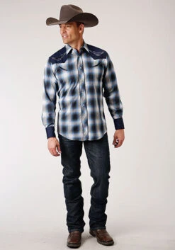 Men's Roper Snap Front Shirt #01-001-0016-4027BU -Ariat Store eef9d24ac1744c07ad23b61f216bebf6