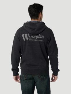Men's Wrangler Logo Zip Hoodie #112324803 -Ariat Store f0dea5cd41f1ed3b33df694cf8dc015d