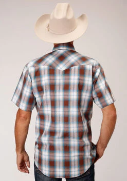 Men's Roper Snap Front Shirt #03-002-0062-4030BR-C -Ariat Store fe3ccfac6846d2c34cb96206bfefe64e