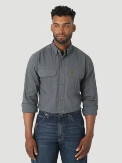Men's Wrangler Riggs Button Down Shirt #112317240