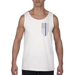 Men's Thin Blue Line Honor & Respect Tank #TBL-TANK-C -Ariat Store front white thin blue line flag model 1024x1024 2cc1c62b a71f 4966 8a65 d901ed5c7043