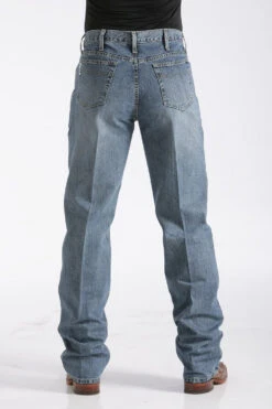 Men's Cinch Relaxed Fit White Label Jean #MB92834003 -Ariat Store mb92834003 back 313 detail